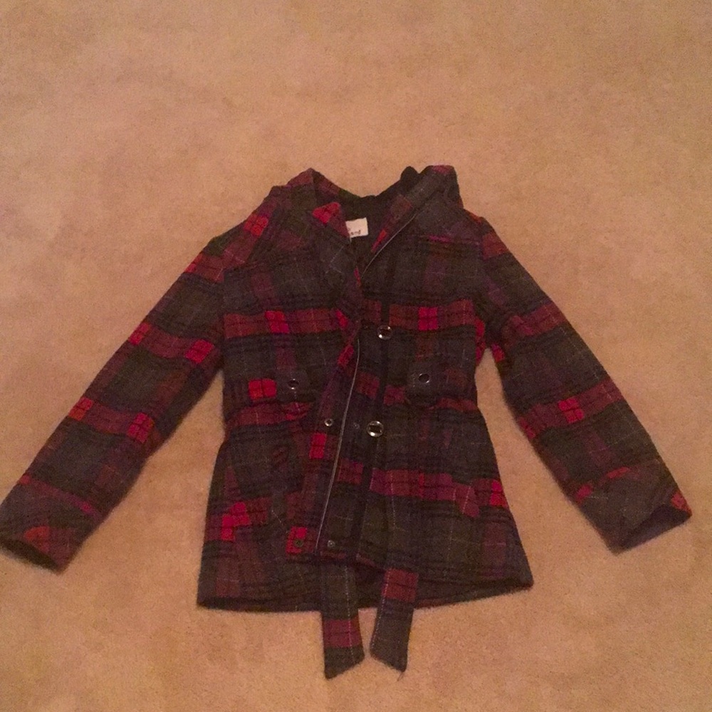 Girls plaid coat